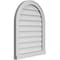 Ekena Millwork Round Top Surface Mount PVC Gable Vent w/ 2"W x 2"P Brickmould Sill Frame, 22"W x 28"H GVPRT22X2803SN - alternate 3